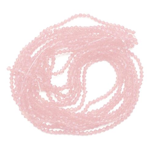 600 Pieces Crystal Glass Rhinestones Loose Spacer Beads DIY Craft Pink