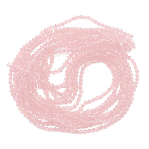 600 Pieces Crystal Glass Rhinestones Loose Spacer Beads DIY Craft Pink