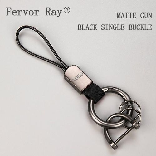 Metal Car Keychain Wax Rope Keyring Key Holder For Tesla Model 3 Model Y X S 2023 Creative Multiple Durable Key holder Accessori-black 1pc_black_no logo_Bundle4