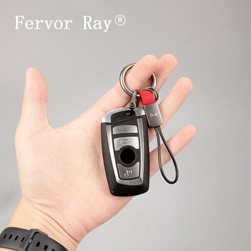Metal Car Keychain Wax Rope Keyring Key Holder For Tesla Model 3 Model Y X S 2023 Creative Multiple Durable Key holder Accessori-black 1pc_black_no logo_Bundle4