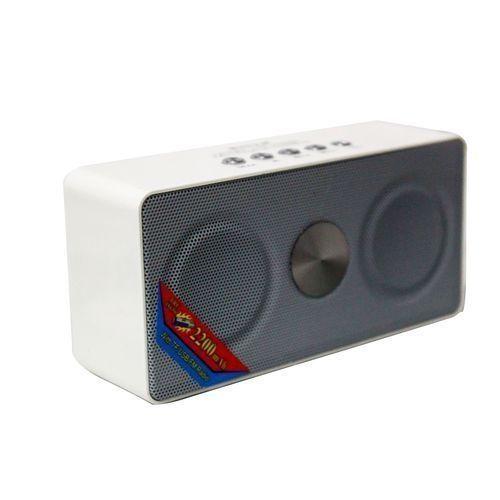 Wster Mini Speaker Mini Speaker, With FM Radio, Micro SD, USB - White