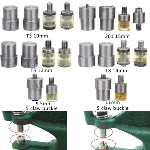 9.5-15mm Manual Claw Clasp Snap Fastener Dies Hand Pressure Pressing Clamp Machine Tool Snap Press Machine Press Machine Die