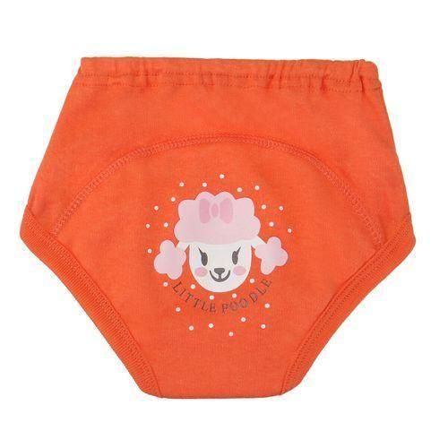 Cute Cartoon Infant Baby Pants Underwear Reusable Training Pants Cloth Diaper Beige