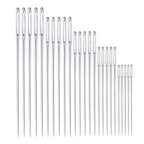25PCS Big Eye Sewing  Set 5 Sizes Easy Thread Hand Sewing