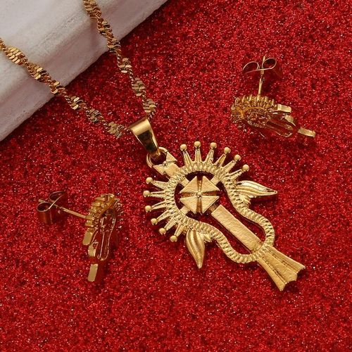 Conjunto De Joyas Africanas De Color Dorado Para Mujer Regalos De Boda Joyería Africana Etíope Argelia Habesha