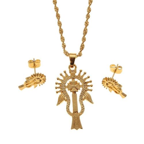 Conjunto De Joyas Africanas De Color Dorado Para Mujer Regalos De Boda Joyería Africana Etíope Argelia Habesha