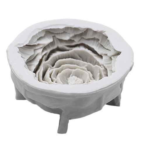5 Peony Silicone Candle Casting Model Flower Silicone