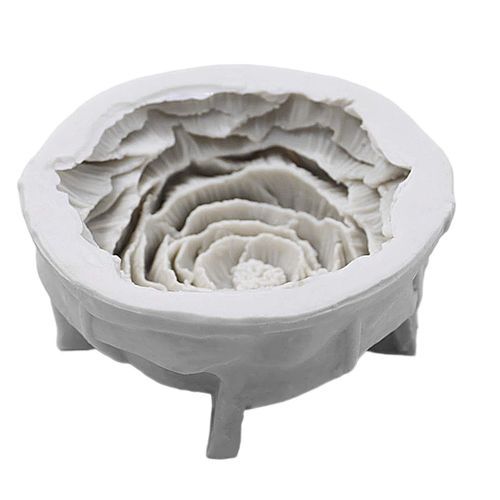 5 Peony Silicone Candle Casting Model Flower Silicone