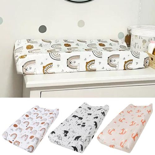 1Pc Super Soft Reusable Changing Pad Cover Printing Design Minky Material Baby Breathable Diaper Pad Sheets Cover