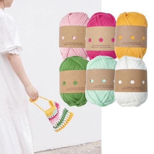 6Pcs Knitting Yarn Set Chunky Yarn  Making Material B
