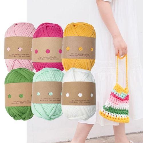 6Pcs Knitting Yarn Set Chunky Yarn  Making Material B