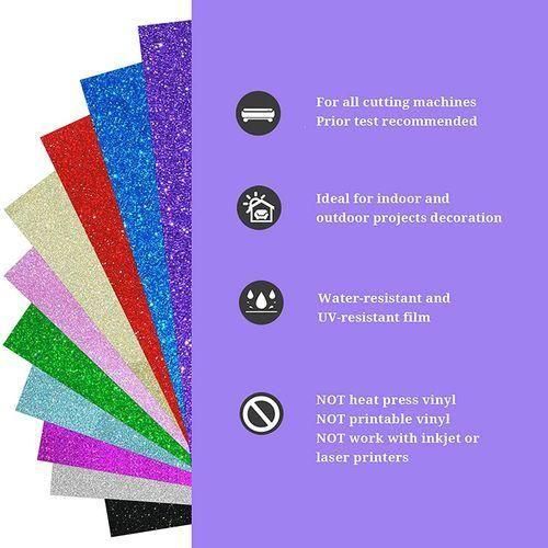 1 Roll Thermal Transfer Film Glitter SelfAdhesive PVC Exquisite Adhesive Vinyl Sheets for DIYGolden