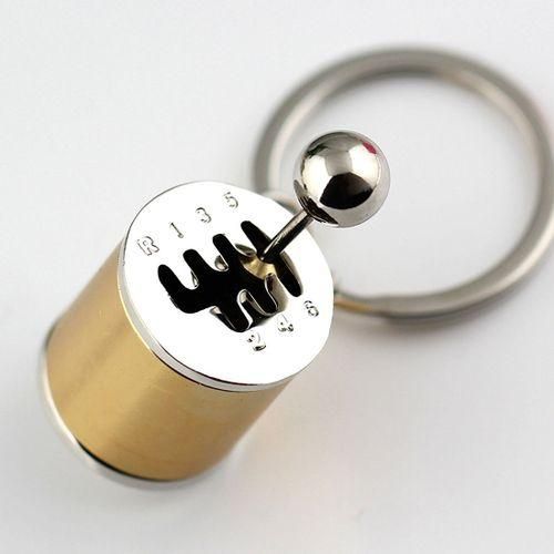 Six-speed Manual Shift Gear Keychain Key Ring Holder(Gold) NO5119