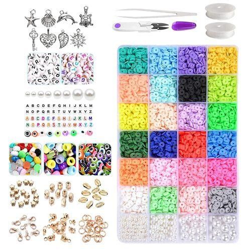 Polymer Clay Beads DIY Bracelet Jewelry Making Letter Beads Craft