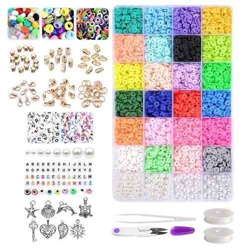 Polymer Clay Beads DIY Bracelet Jewelry Making Letter Beads Craft