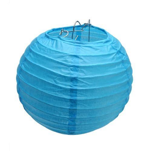 18Pcs Royal Blue Paper Lantern Set,Reusable Hanging