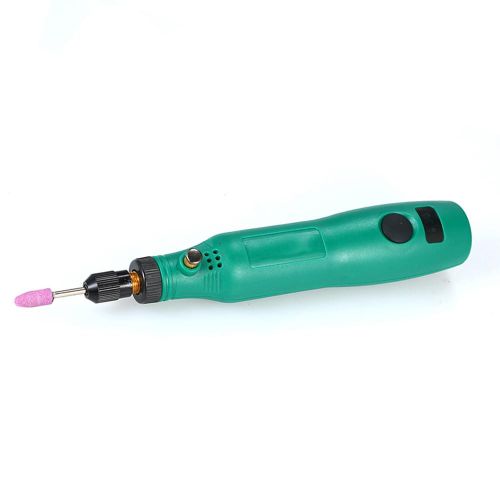 3.7V 1.2W Mini Electric Grinder Set Cordless Mini Handle Small Size Grinding Machine Carving Engraving Pen Trimming Milling Polishing Micro Household Grinder Drilling Cutting Engraving Tool Kit / Green NO5111