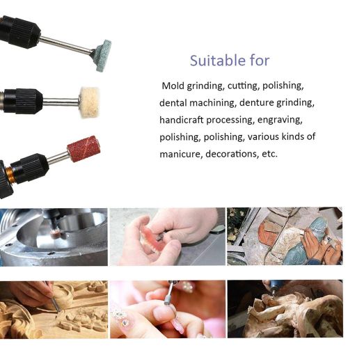 3.7V 1.2W Mini Electric Grinder Set Cordless Mini Handle Small Size Grinding Machine Carving Engraving Pen Trimming Milling Polishing Micro Household Grinder Drilling Cutting Engraving Tool Kit / Green NO5111