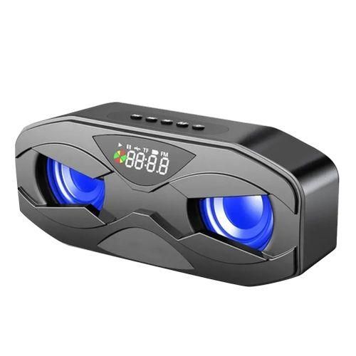 Wireless Bluetooth Audio Double Speaker With LEDBlack