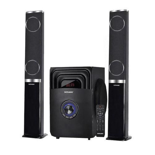 Sonashi 2.1 Channel Speaker With Convertible Sounbar And Super Subwoofer-Black
