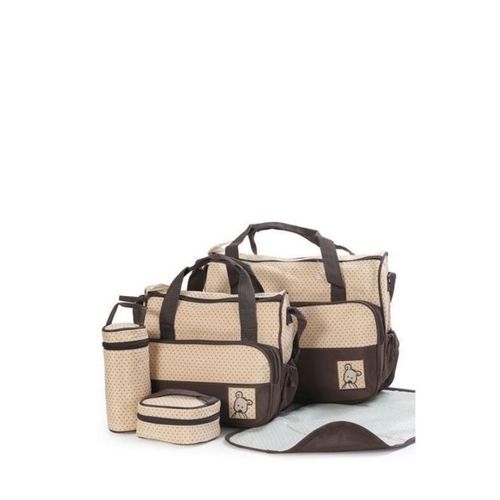 4 In 1 Diaper  Bag Set-Brown