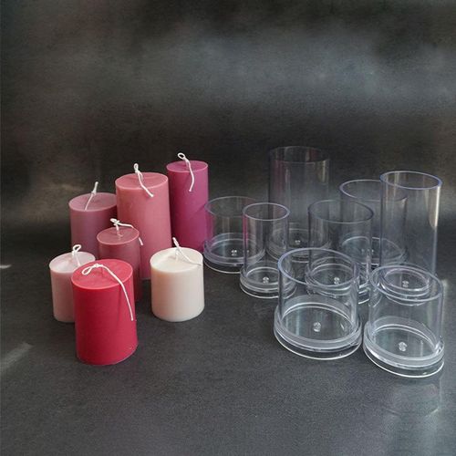 3d Cylinder Pillar Candle Making Moulds Diy Handmade Scented Candle Soap Craft Making Plastic Mould Tools Candle Making Kit