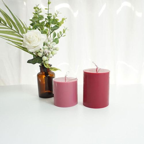 3d Cylinder Pillar Candle Making Moulds Diy Handmade Scented Candle Soap Craft Making Plastic Mould Tools Candle Making Kit