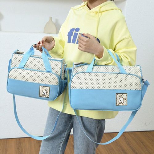 5 Pcs Ailan Mommy Nappy Bag Lightweight Baby Stroller for Mother's Maternity Baby Diaper Bag Set - Multicolor