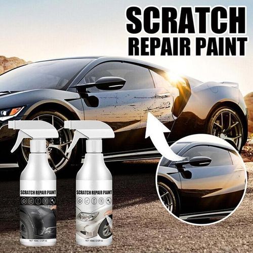 60ml Car Scratch Repair Paint Spray Automobile Scratches Clear Remover Self-painting Glazing Spray-Black 60ml_Dark Grey