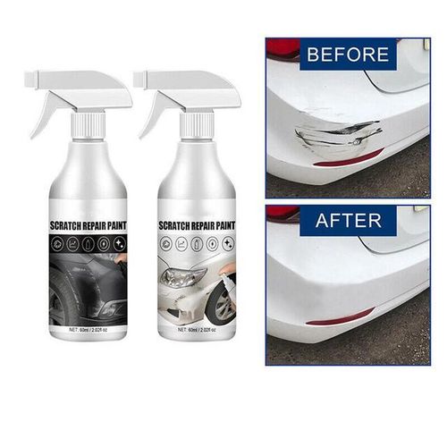 60ml Car Scratch Repair Paint Spray Automobile Scratches Clear Remover Self-painting Glazing Spray-Black 60ml_Dark Grey