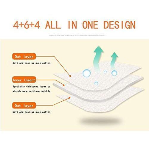 My Baby Dozen Of 12 Ply, Reusable Nappy Liners(Diapers Cloth) - White