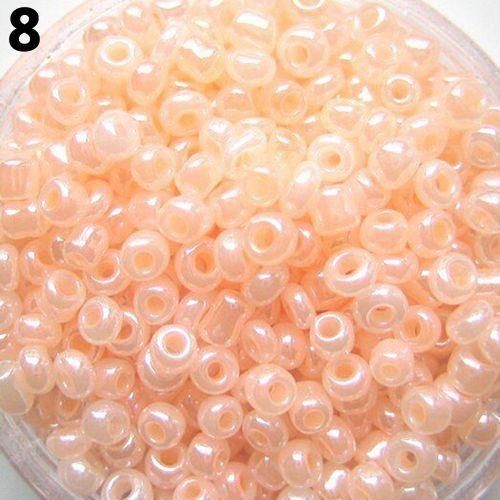 1200 Pcs 2mm Round Glass Loose Spacer Beads DIYYellow