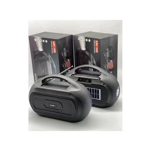 Portable Wireless Bluetooth Speaker With Radio Solar And Torch-Black Gold Blue Black Red Green