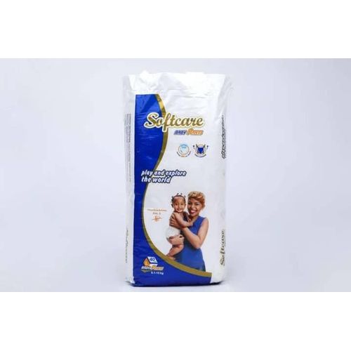 Softcare Baby Diapers Medium( 6.1-9Kg), Jumbo Pack (44pcs)
