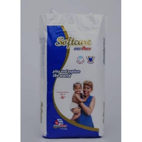 Softcare Baby Diapers Medium( 6.1-9Kg), Jumbo Pack (44pcs)