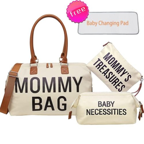 5pcs Mommy Bag Baby Diaper Bag Mommy Stroller Nappy Bag Set