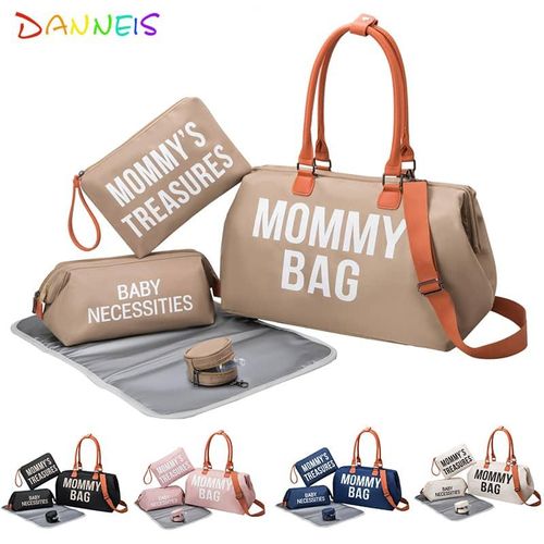 5pcs Mommy Bag Baby Diaper Bag Mommy Stroller Nappy Bag Set