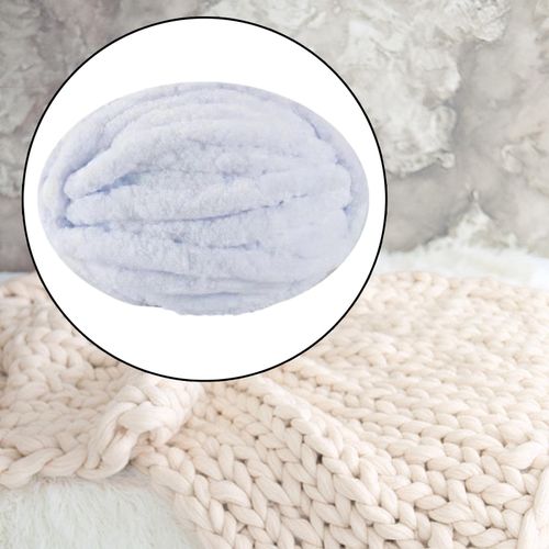 Thick Chunky Yarn Arm Knitting Yarn For Knitted White
