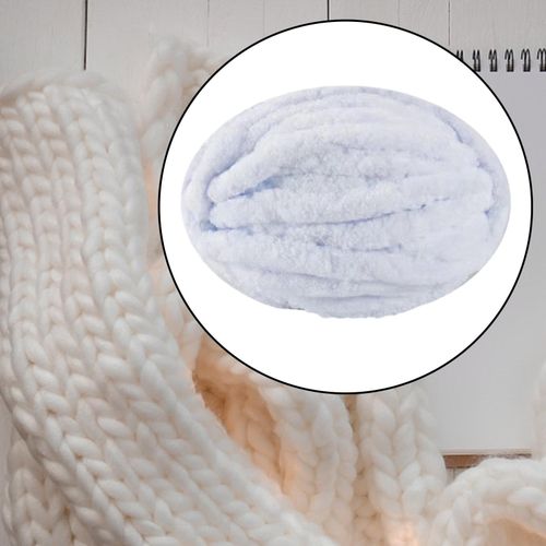 Thick Chunky Yarn Arm Knitting Yarn For Knitted White