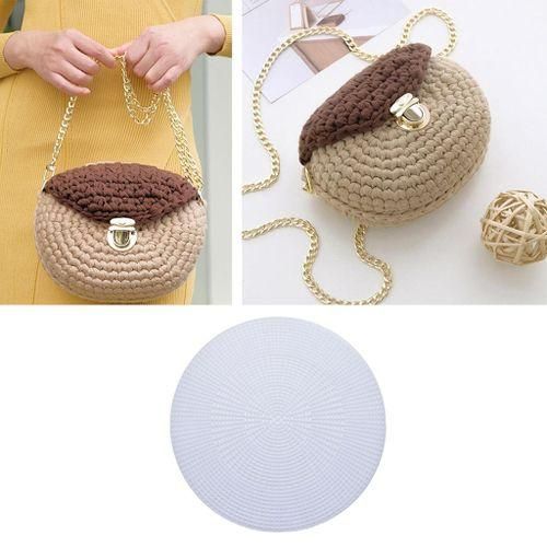 Set Of 10 Plastic Canvas Round  Kit For Cross Stitch Knit Bag