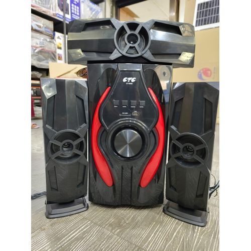 CTC 3.1 CH 20000watts AC/DC/FM/BT/USD/SD Card/ AUX Input Sub Woofer System/Speaker – Black
