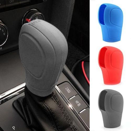 Car Silicone Automatic Gear Shift Knob Cover for Subaru Forester Crosstrek Legacy Impreza Outback XV STI MprezaGrey_WHITE