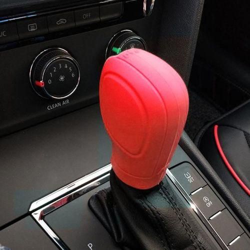 Car Silicone Automatic Gear Shift Knob Cover for Subaru Forester Crosstrek Legacy Impreza Outback XV STI MprezaGrey_WHITE