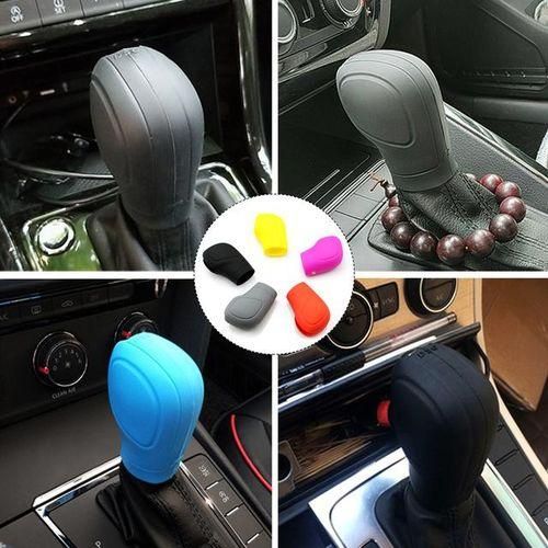 Car Silicone Automatic Gear Shift Knob Cover for Subaru Forester Crosstrek Legacy Impreza Outback XV STI MprezaGrey_WHITE