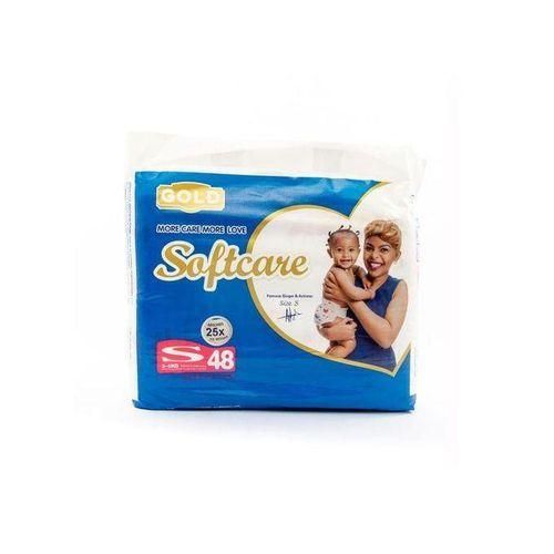 Softcare Baby Diapers Small(3-6Kg), Jumbo Pack (48pcs)