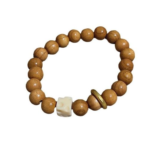Original New Chinese Style 2024 Flexible Ring Peach Cheese Men's and Women's National Style Special-Interest Design Bracelet Accessories