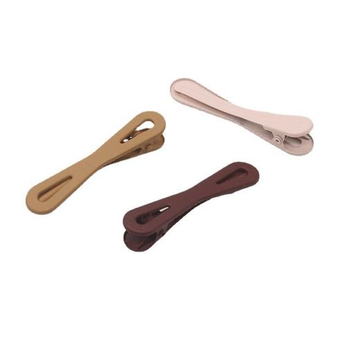 Coffee Color Cute Snap Hair Clips For Girls Clip Pins Hairpins Color Metal Barrettes For Baby Children Styling Accessories