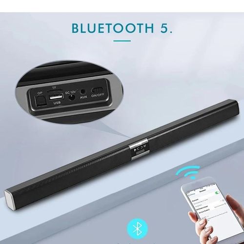 Rechargeable Wireless Bluetooth,TV, Office, Car ,Game ,Sound Bar Speakers -Black