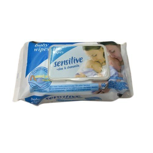 Sensitive Baby Wipes Wet Towels Soft And Smooth 90Pcs - color may vary