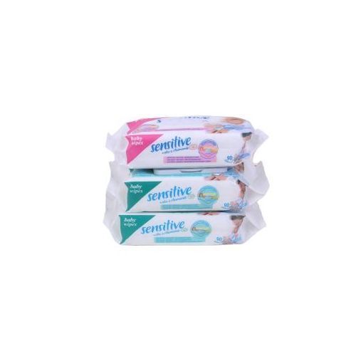Sensitive Baby Wipes Wet Towels Soft And Smooth 90Pcs - color may vary